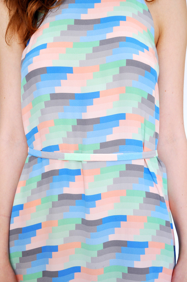 Dusen Dusen Gradient Stripe High Neck Dress Dusen Dusen Gradient Stripe High Neck Dress