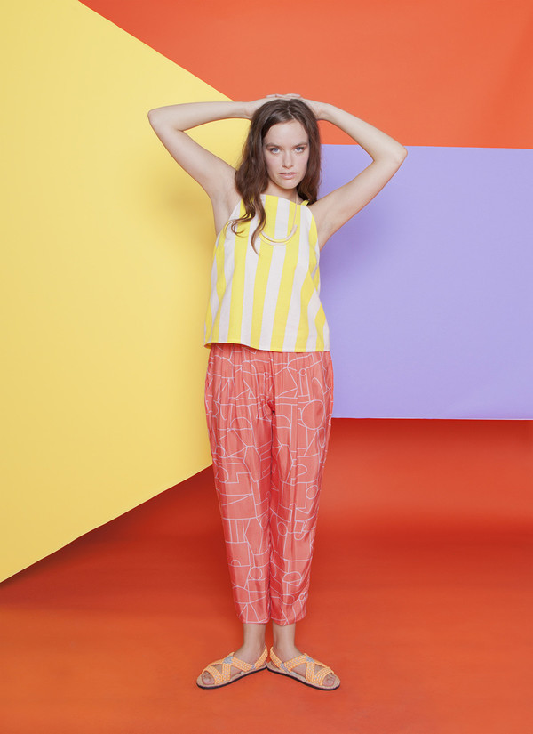 Dusen Dusen Stripe High Neck Tank Dusen Dusen Stripe High Neck Tank