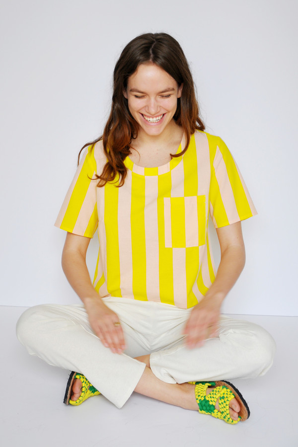 Dusen Dusen Stripe Pocket Tee Dusen Dusen Stripe Pocket Tee