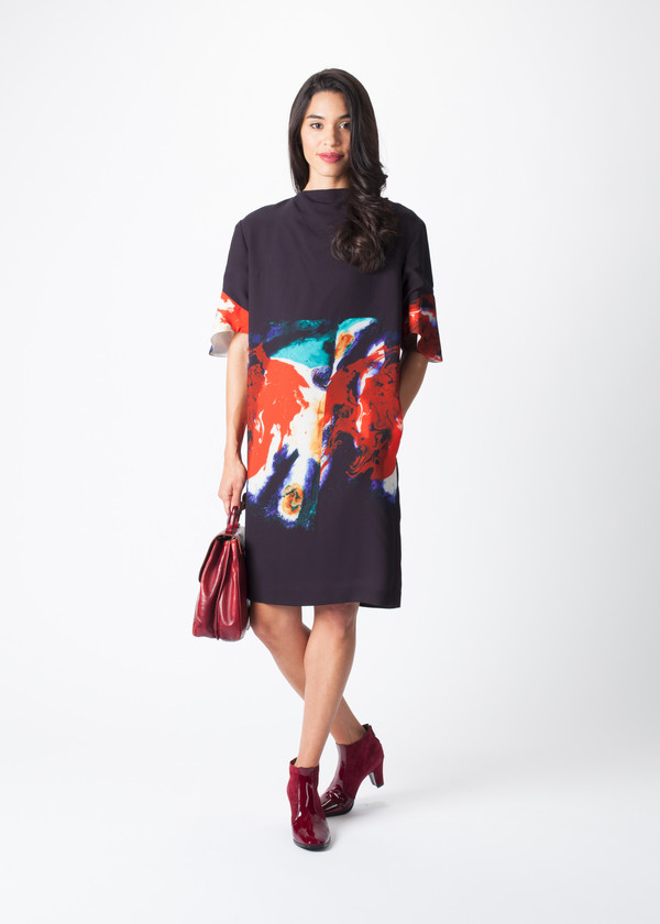 Sayaka Davis Cuff Printed Dress Sayaka Davis Cuff Printed Dress