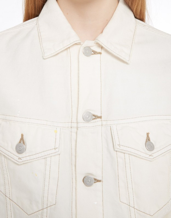 YMC Ecru Denim Jacket YMC Ecru Denim Jacket