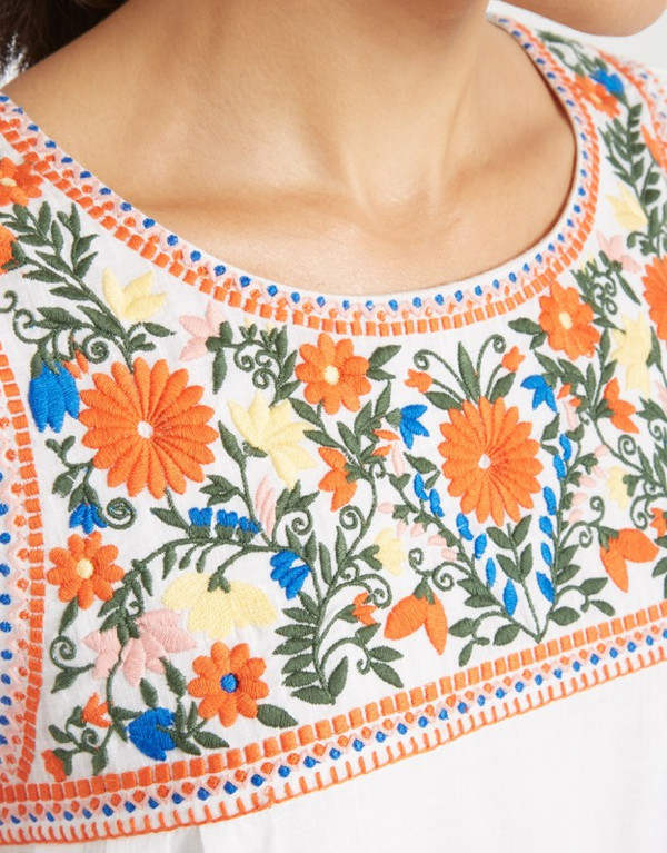 YMC Floral Embroidery Dress YMC Floral Embroidery Dress