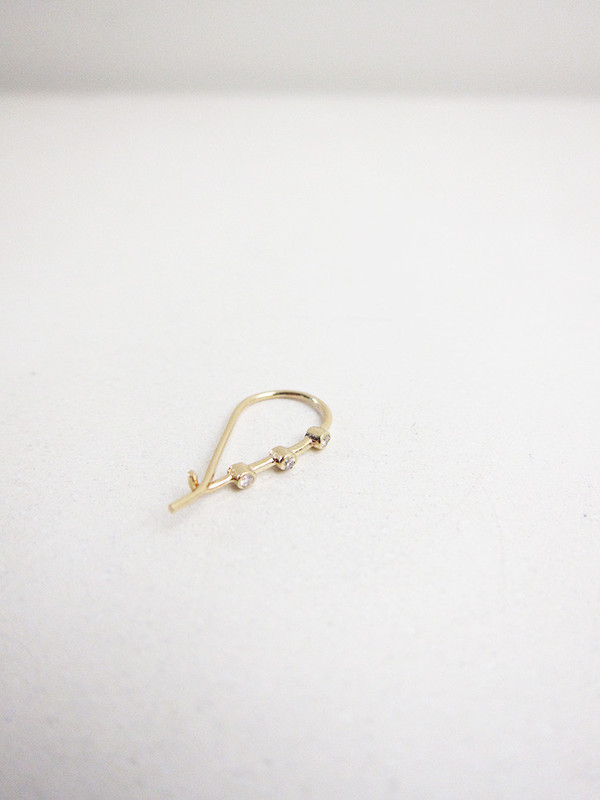Quarry Triptych Cylinder Earring Quarry Triptych Cylinder Earring