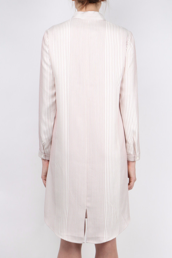 Atea Oceanie Silk Striped Tunic Dress Atea Oceanie Silk Striped Tunic Dress