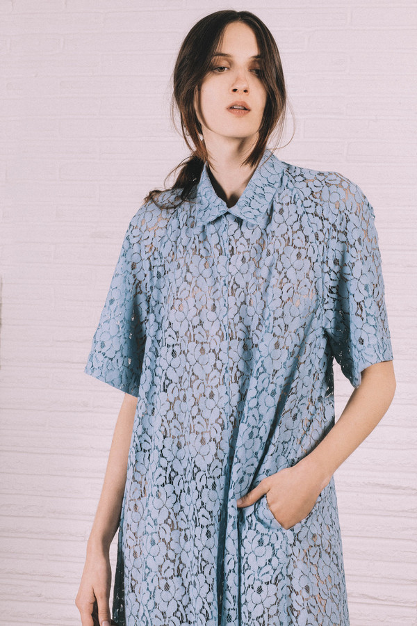 Kate Towers blue collar Dress/ Made to order Kate Towers blue collar Dress/ Made to order