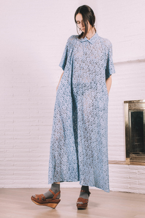 Kate Towers blue collar Dress/ Made to order Kate Towers blue collar Dress/ Made to order
