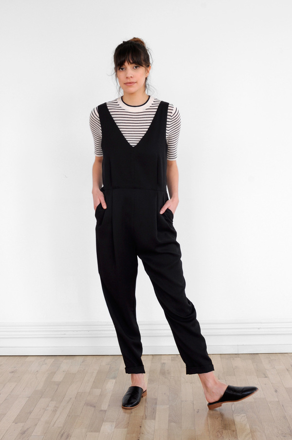 Waltz Double-Pleat Jumpsuit in Black Waltz Double-Pleat Jumpsuit in Black