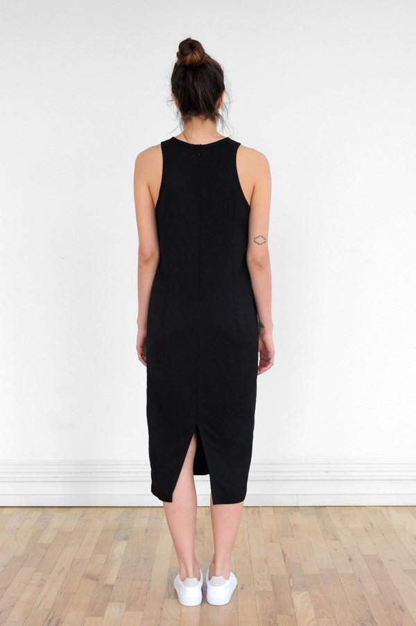 Waltz Sleeveless Racer Dress in Black Waltz Sleeveless Racer Dress in Black