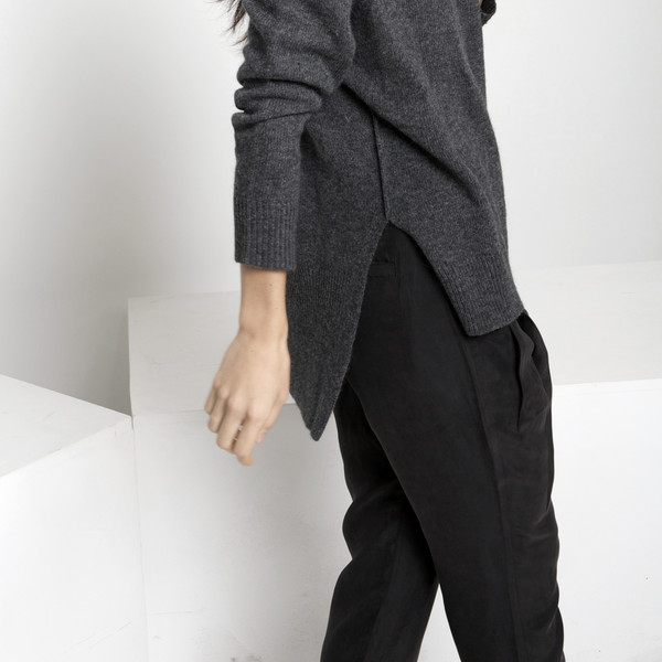 7115 by Szeki Exposed Seam Sweater FW15 - Gray 7115 by Szeki Exposed Seam Sweater FW15 - Gray