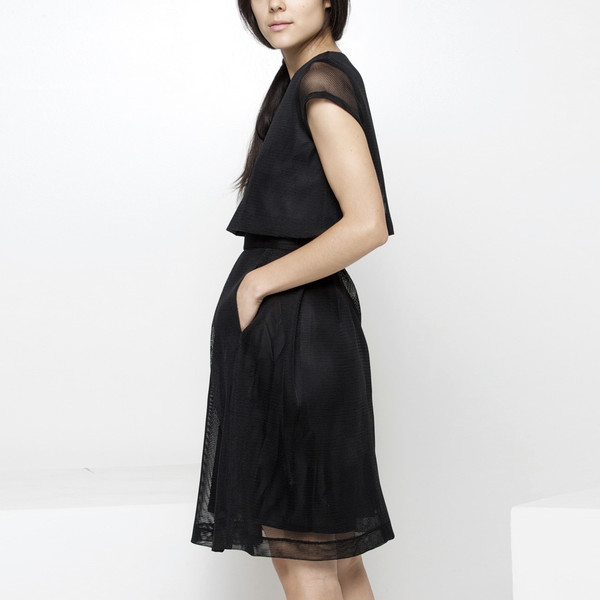 7115 by Szeki Fishnet Cropped Top FW15 7115 by Szeki Fishnet Cropped Top FW15