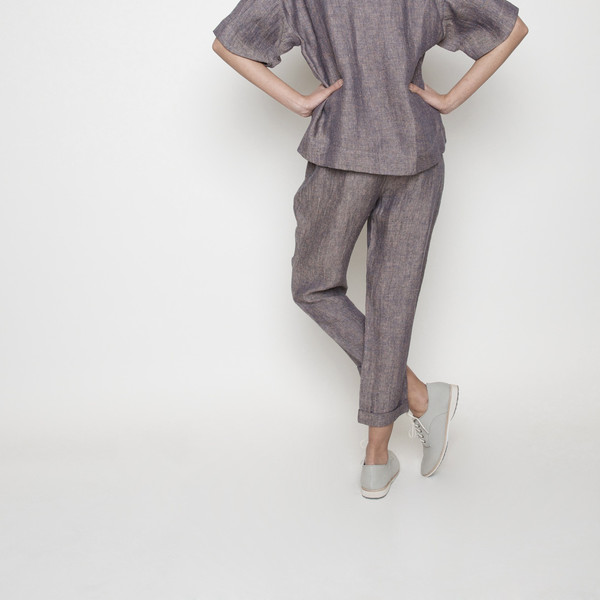 7115 by Szeki Linen Drawstring Pant R16- Blush 7115 by Szeki Linen Drawstring Pant R16- Blush