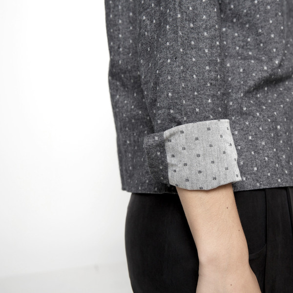 7115 by Szeki Polkadot Button Down 7115 by Szeki Polkadot Button Down