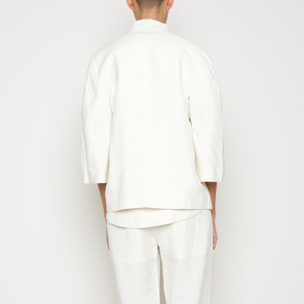 Structured Linen Jacket- Cream SS16 Structured Linen Jacket- Cream SS16