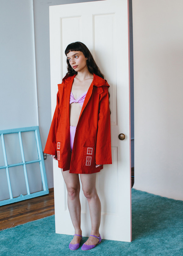 Samantha Pleet Village Jacket - Red Samantha Pleet Village Jacket - Red