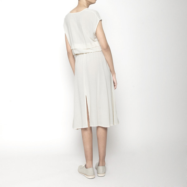 7115 by Szeki Folded V-Neck Drawstring Dress 7115 by Szeki Folded V-Neck Drawstring Dress