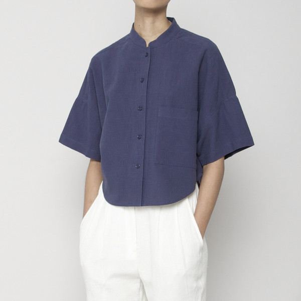 7115 by Szeki Pocket Cropped Shirt 7115 by Szeki Pocket Cropped Shirt