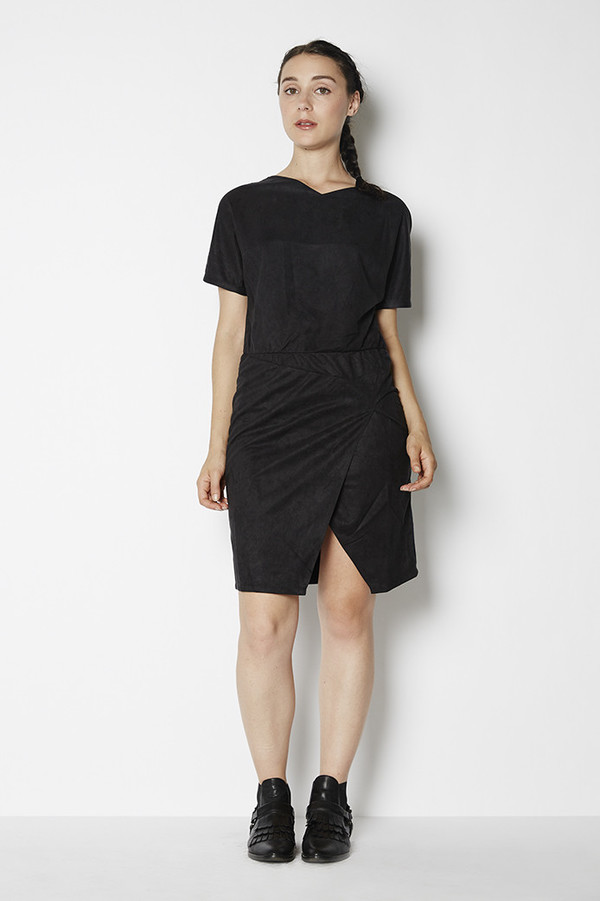 Shades of Grey Two Color Wrap Dress Shades of Grey Two Color Wrap Dress