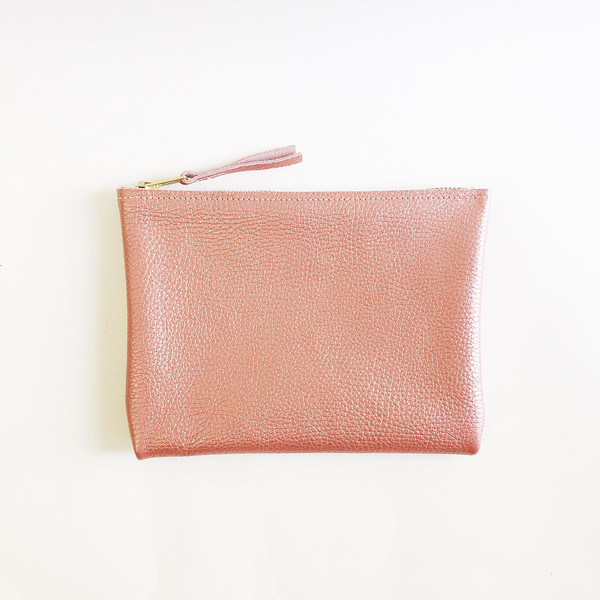 ARA Handbags - Metallic Salmon Clutch No. 1 ARA Handbags - Metallic Salmon Clutch No. 1