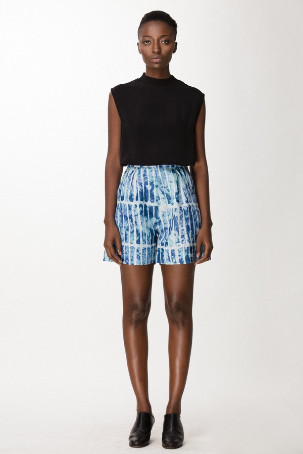 Osei-Duro Lorem Shorts in Marine Chalk Osei-Duro Lorem Shorts in Marine Chalk