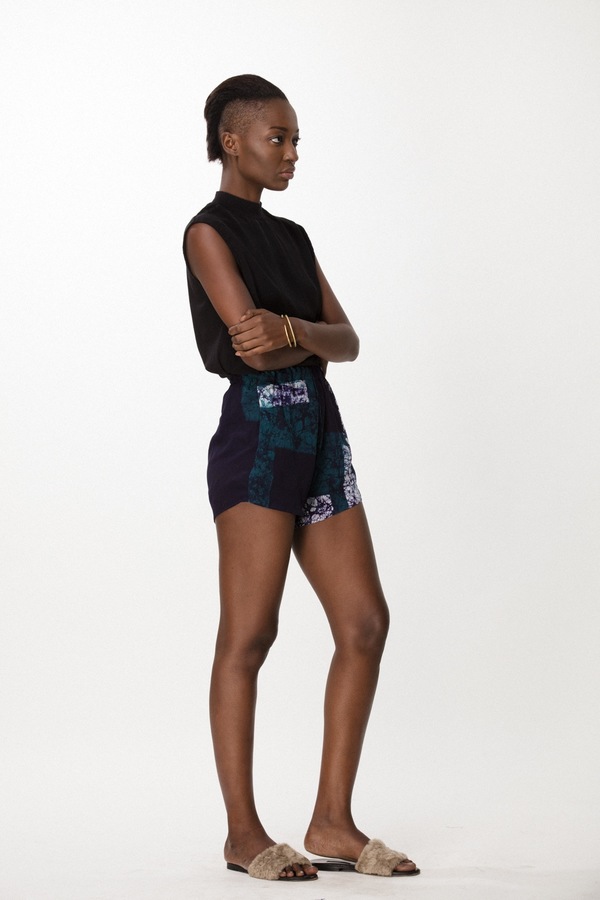 Osei-Duro Dash Shorts in Navy Rubics Osei-Duro Dash Shorts in Navy Rubics