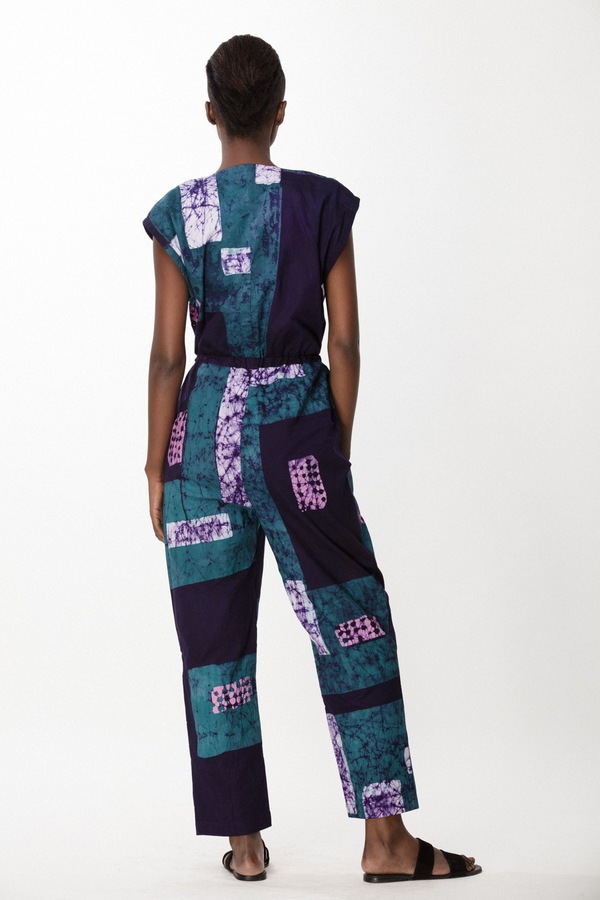 Osei-Duro Accra Romper in Navy Rubics Osei-Duro Accra Romper in Navy Rubics