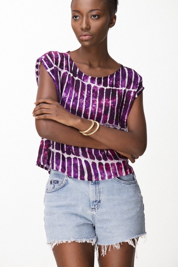 Osei-Duro Maena Shell in Fuchsia Chalk Osei-Duro Maena Shell in Fuchsia Chalk