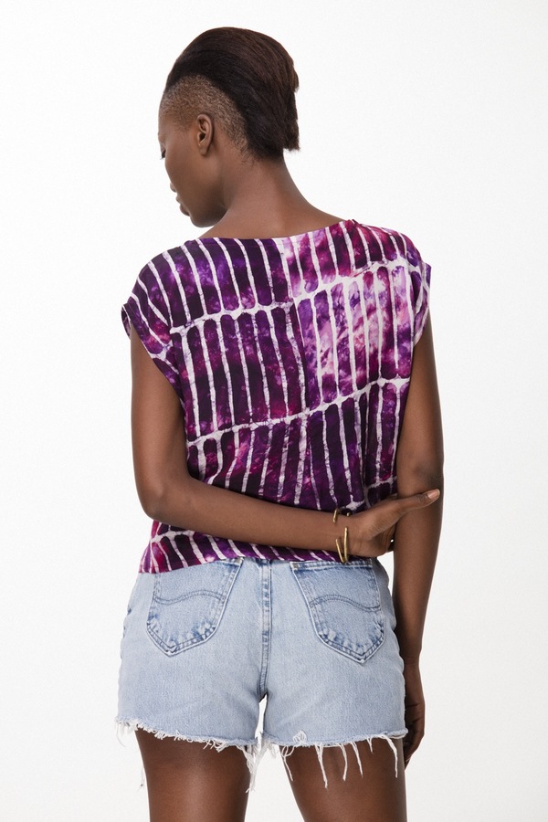 Osei-Duro Maena Shell in Fuchsia Chalk Osei-Duro Maena Shell in Fuchsia Chalk