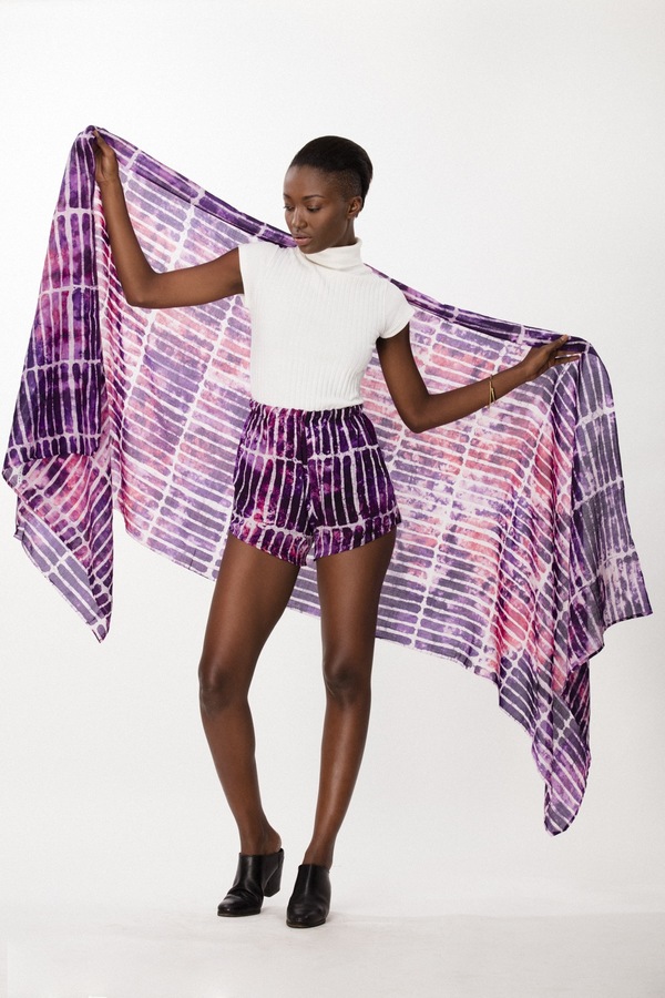 Osei-Duro Bena Scarf in Fuchsia Chalk Osei-Duro Bena Scarf in Fuchsia Chalk