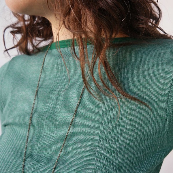 Curator Juniper Boatneck in Green/Blue Stripe Curator Juniper Boatneck in Green/Blue Stripe