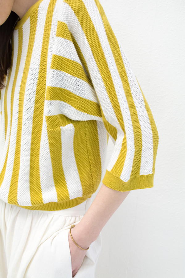 Reverse Stripe Citron Sweater Reverse Stripe Citron Sweater