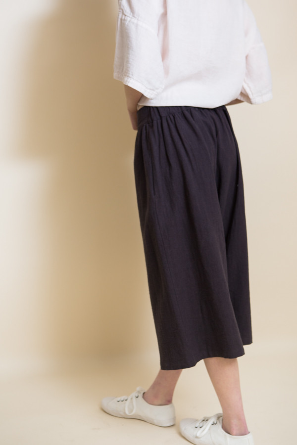 Micaela Greg Linen Culotte / Black Micaela Greg Linen Culotte / Black