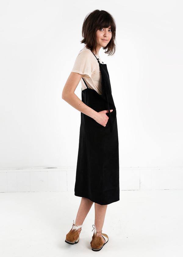 Baserange Fine Corduroy Overall Dress Baserange Fine Corduroy Overall Dress