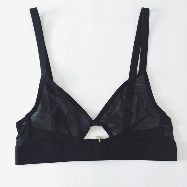 The Nude Label Cut Out Bra in Sheer The Nude Label Cut Out Bra in Sheer