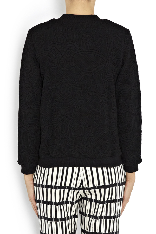 Rodebjer Black Pop Embossed Bomber Jacket Rodebjer Black Pop Embossed Bomber Jacket
