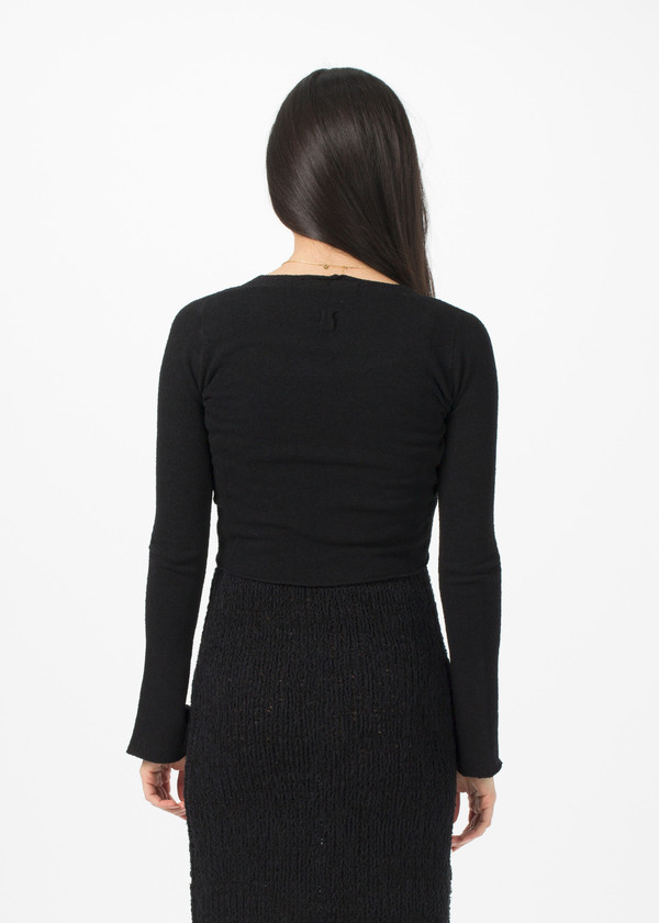 Hannes Roether Twist Cardigan - Black Hannes Roether Twist Cardigan - Black