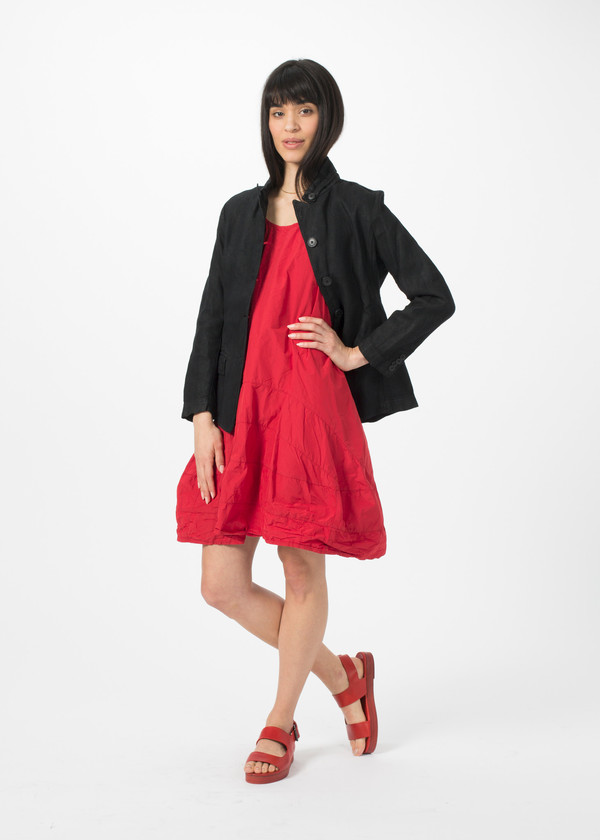 Rundholz Dip Woven Linen Blend Jacket - Black Rundholz Dip Woven Linen Blend Jacket - Black