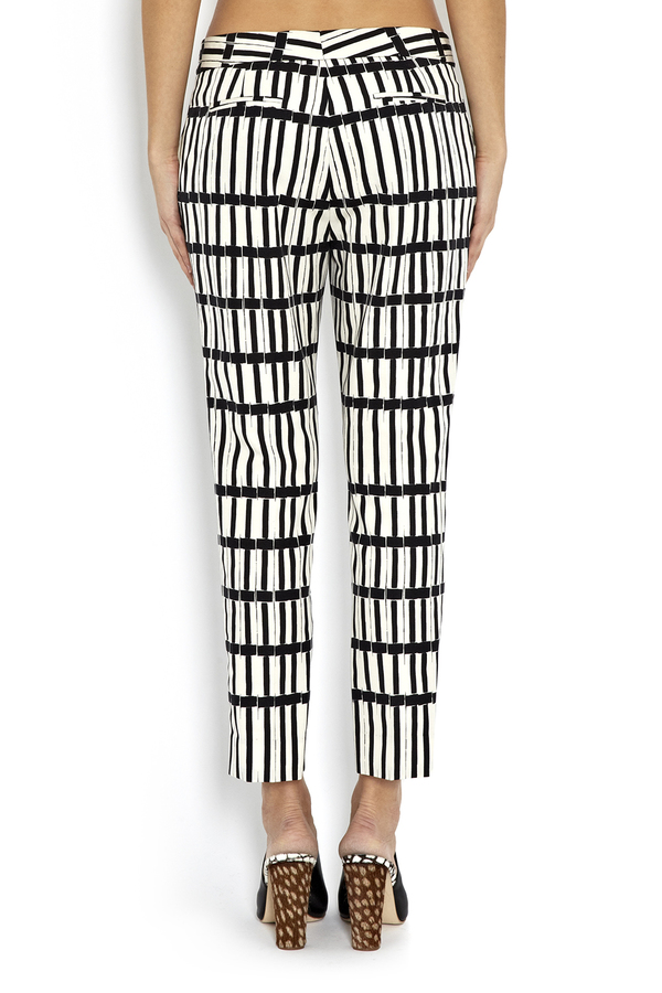 Apiece Apart Neo Slim Fit Grid Print Pants Apiece Apart Neo Slim Fit Grid Print Pants