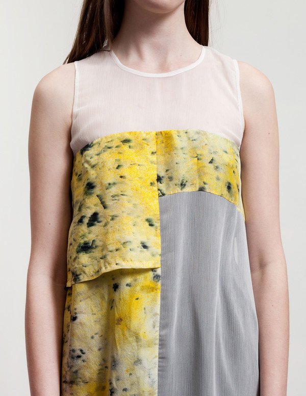 Christopher Raeburn Panelled Sleeveless Dress Saffron Christopher Raeburn Panelled Sleeveless Dress Saffron