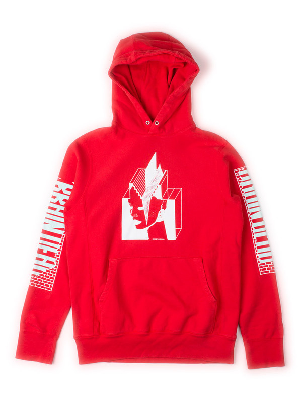 Men's Brain Dead Supreme Architect Hood Red Men's Brain Dead Supreme Architect Hood Red