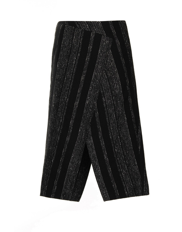 Apiece Apart Livia Blanket Slit Skirt in Black Lezat Stripe Apiece Apart Livia Blanket Slit Skirt in Black Lezat Stripe