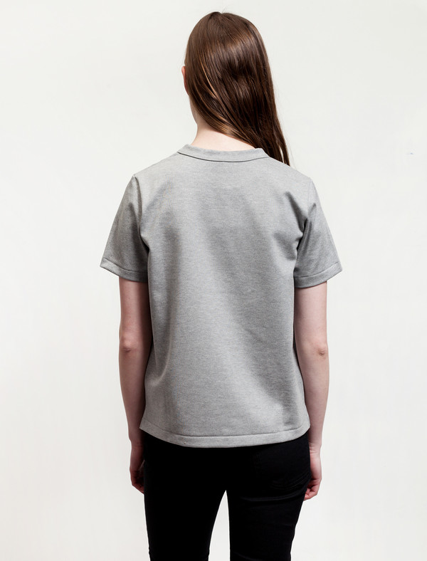Niuhans Heavyweight Cotton Pocket Tee Grey Niuhans Heavyweight Cotton Pocket Tee Grey