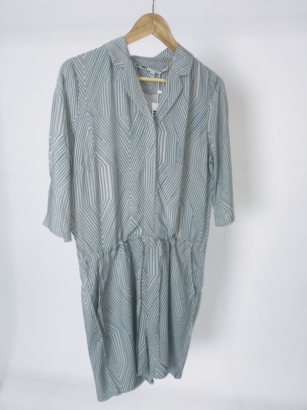 Just Female Hector Playsuit Blue/White Just Female Hector Playsuit Blue/White