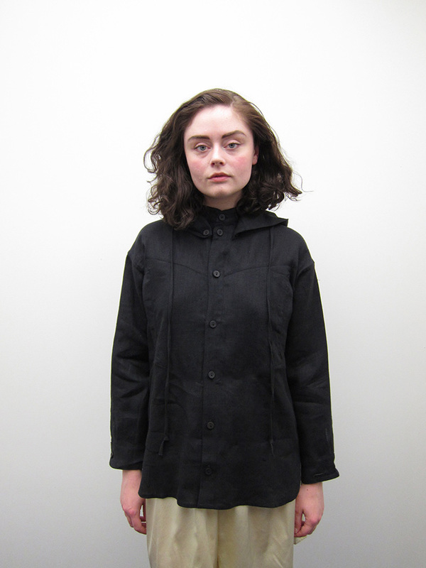 Unisex 69 Hiking Shirt, Black Linen Unisex 69 Hiking Shirt, Black Linen