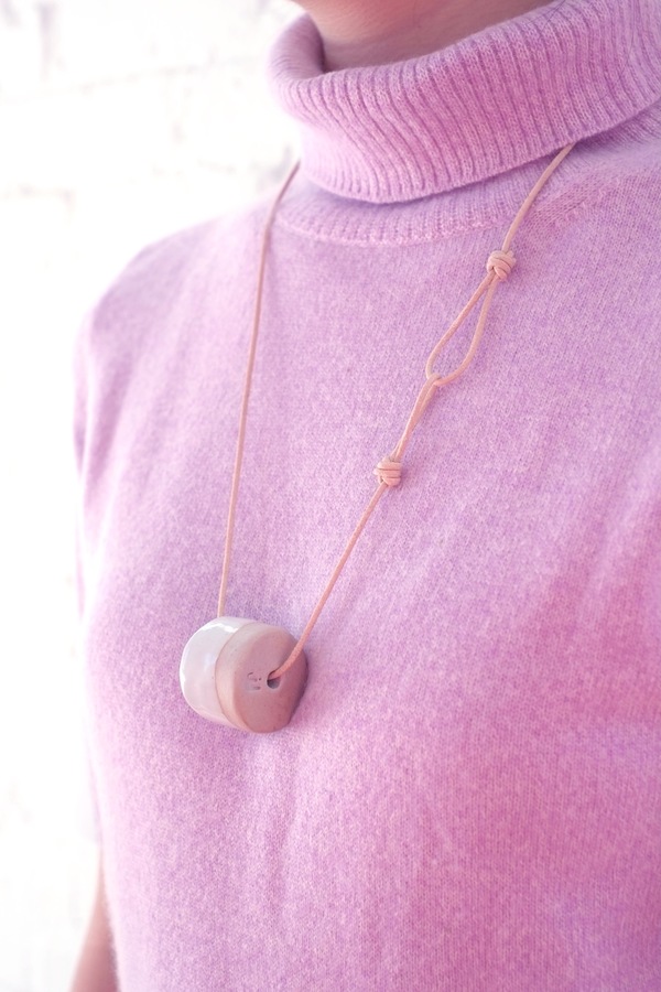 Jujumade single cylinder necklace Jujumade single cylinder necklace