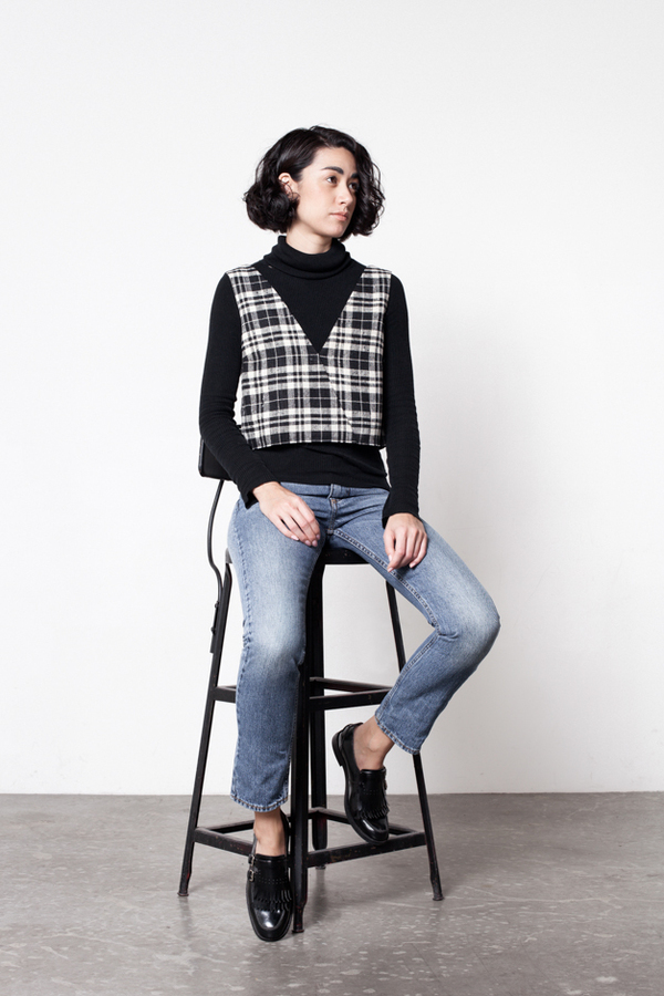 Markoo Nikki Plaid Top Markoo Nikki Plaid Top