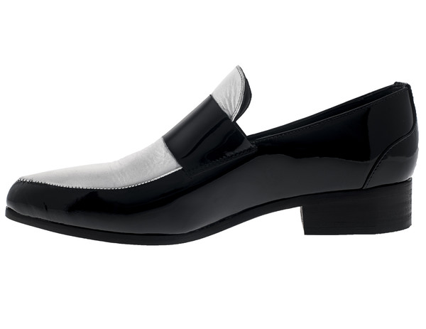 Cartel Footwear Loafer - Comala Silver and Black Patent Cartel Footwear Loafer - Comala Silver and Black Patent