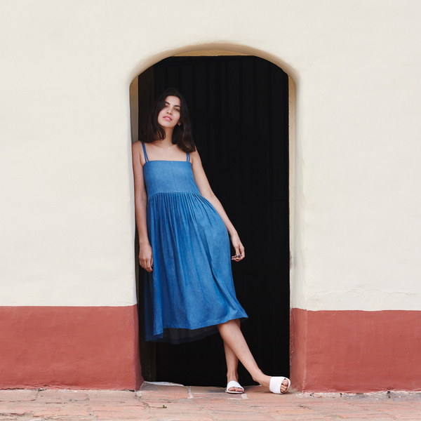 First Rite Sun Dress Denim First Rite Sun Dress Denim