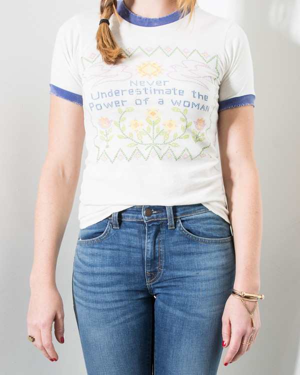Stoned Immaculate Feminist Ringer Tee Stoned Immaculate Feminist Ringer Tee
