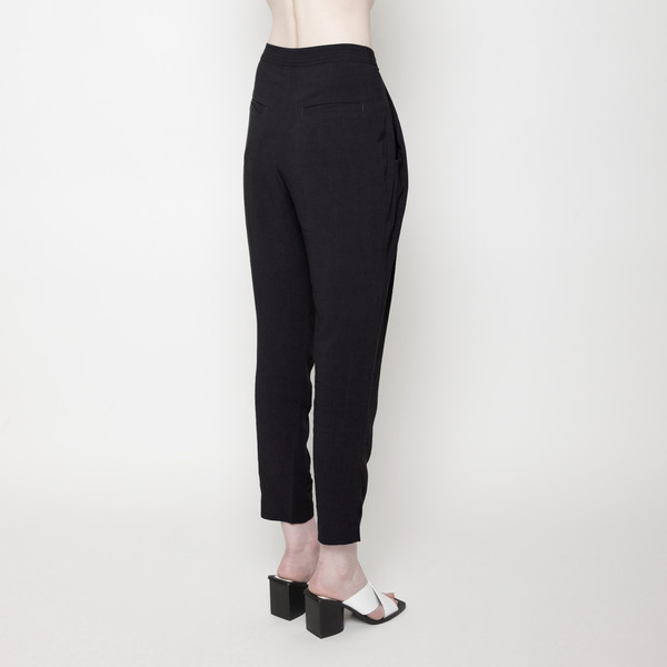 7115 by Szeki Signature Linen Gathered Trouser - Black 7115 by Szeki Signature Linen Gathered Trouser - Black