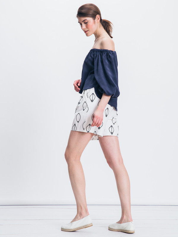 WHiT BALLOON BLOUSE WHiT BALLOON BLOUSE